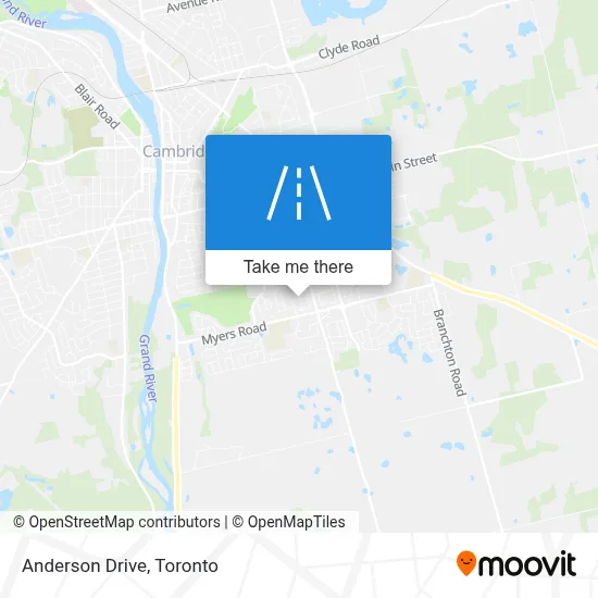 Anderson Drive map
