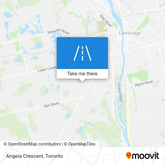 Angela Crescent map