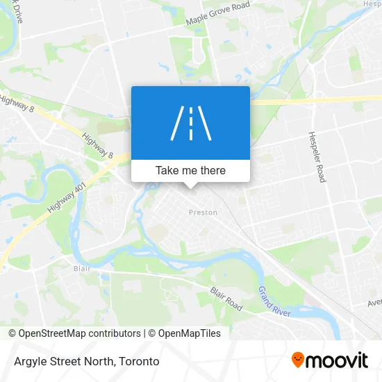 Argyle Street North map