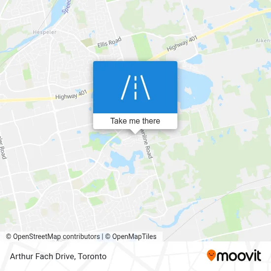 Arthur Fach Drive map