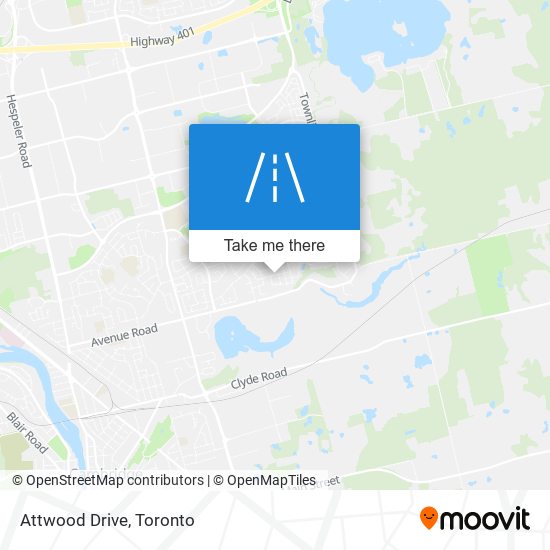 Attwood Drive map