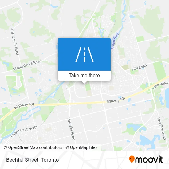 Bechtel Street map