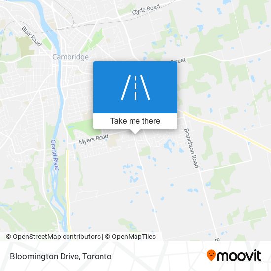 Bloomington Drive map