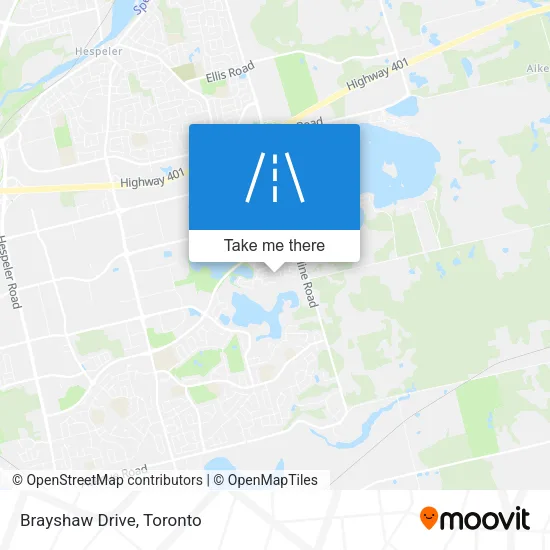 Brayshaw Drive map