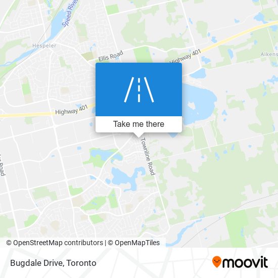 Bugdale Drive map