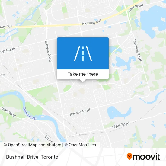 Bushnell Drive map