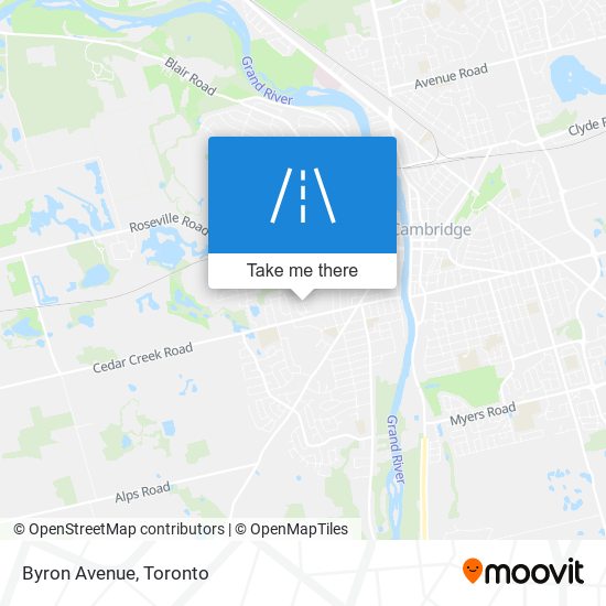 Byron Avenue map