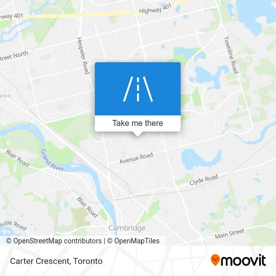 Carter Crescent map