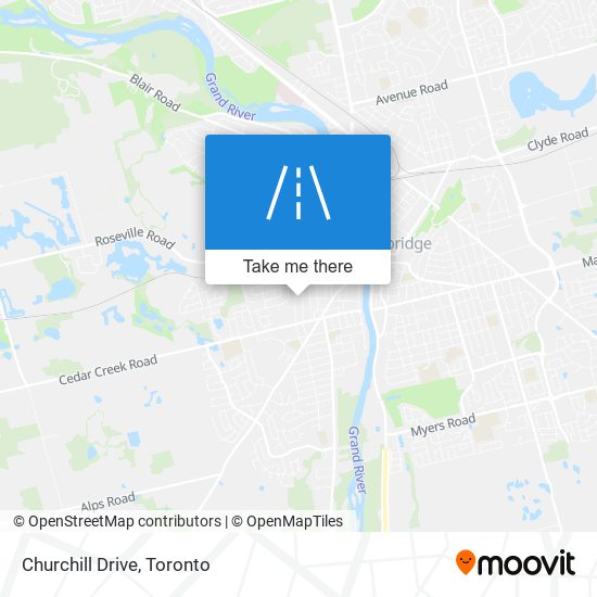 Churchill Drive map