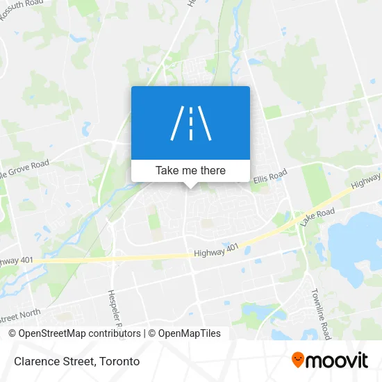 Clarence Street map