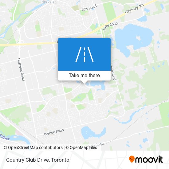 Country Club Drive map