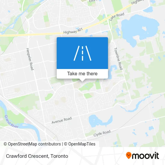 Crawford Crescent map