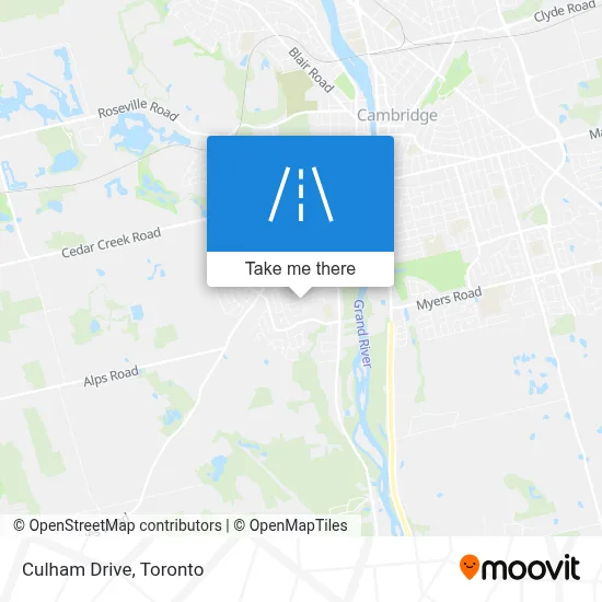 Culham Drive map