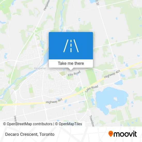 Decaro Crescent map