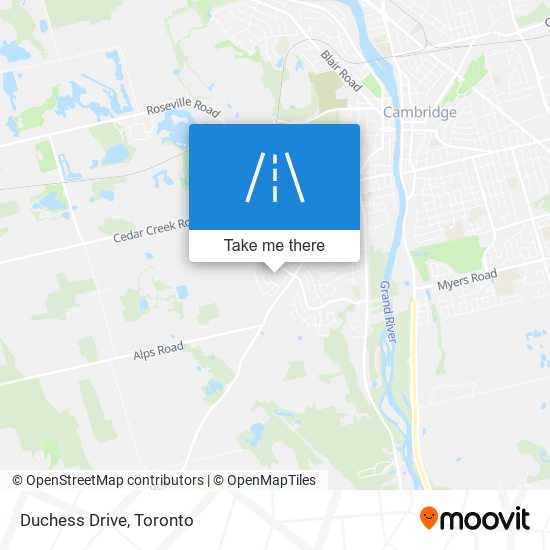 Duchess Drive map