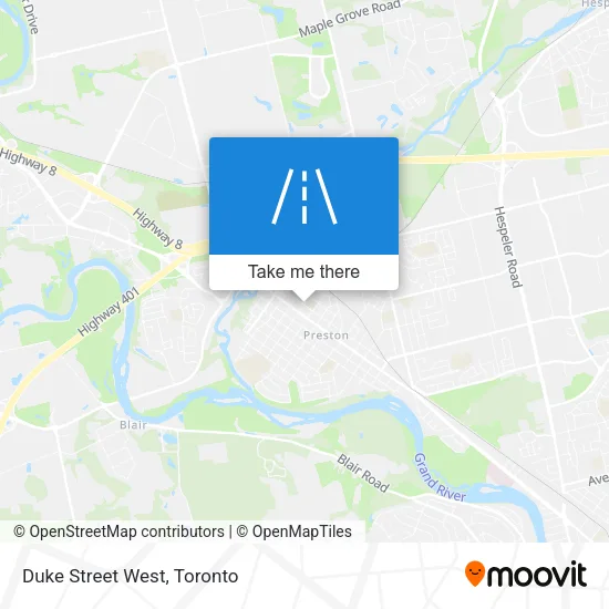 Duke Street West map