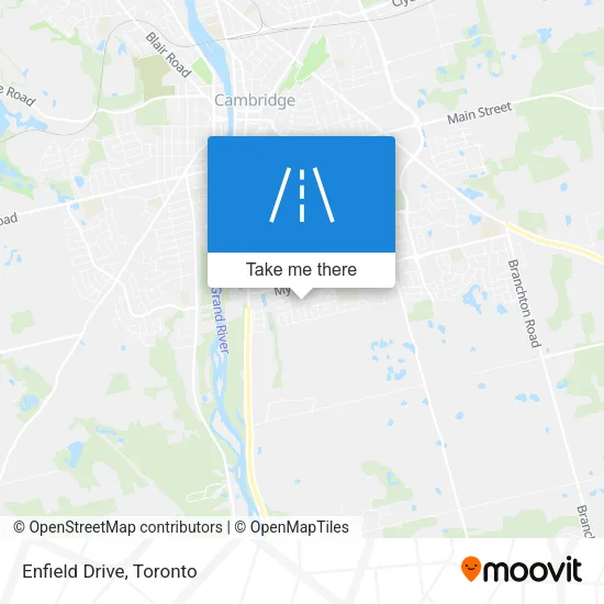 Enfield Drive map
