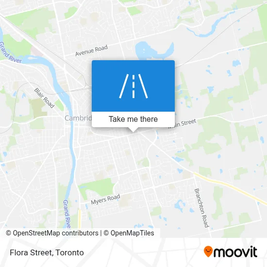 Flora Street map