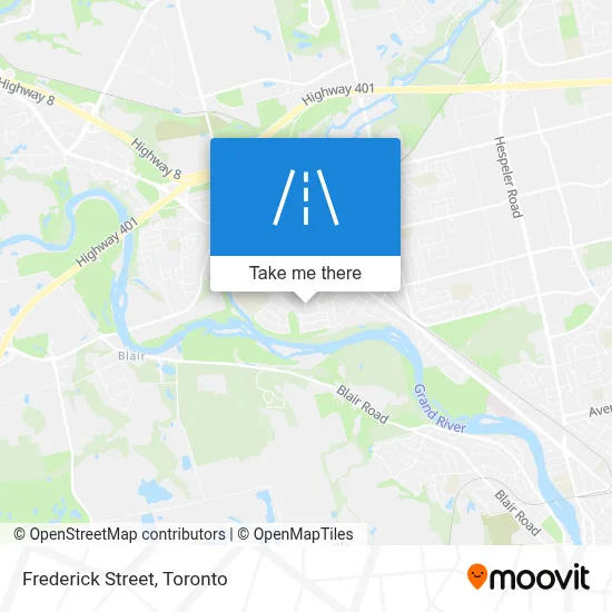 Frederick Street map