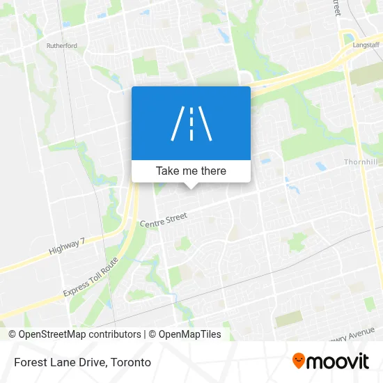 Forest Lane Drive map