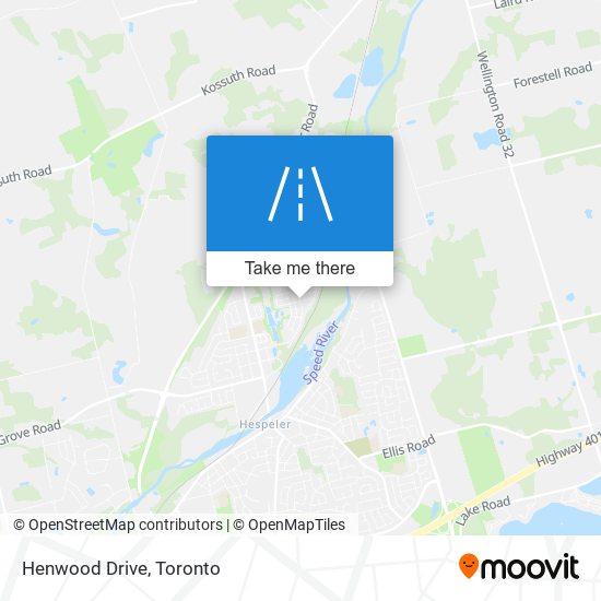 Henwood Drive map