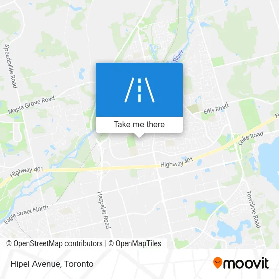 Hipel Avenue map