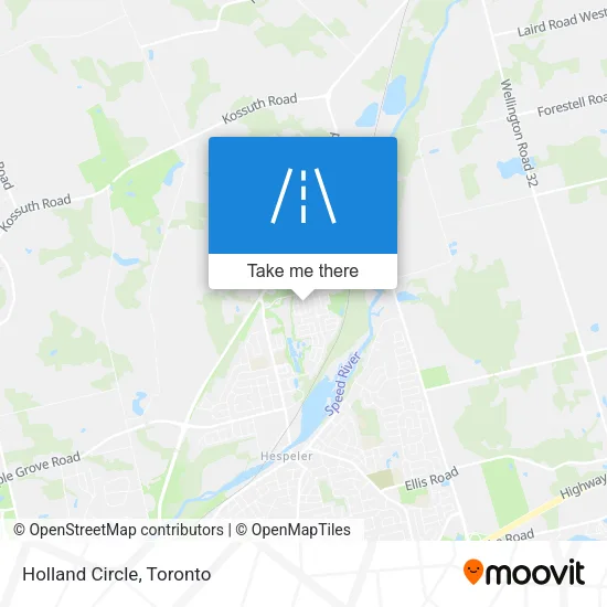 Holland Circle map