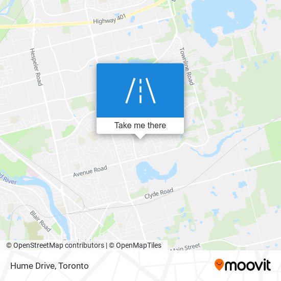 Hume Drive map