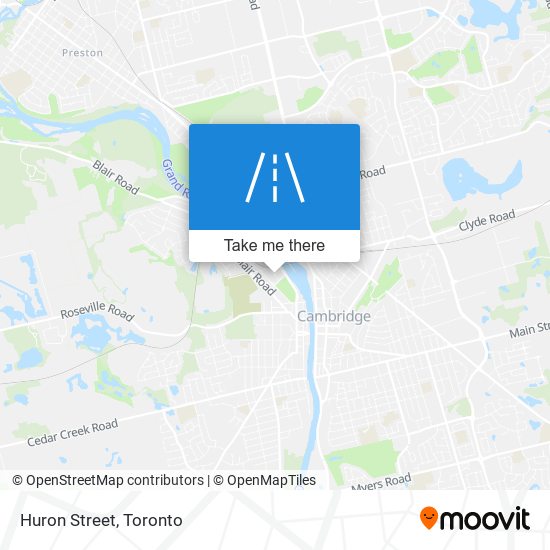 Huron Street map