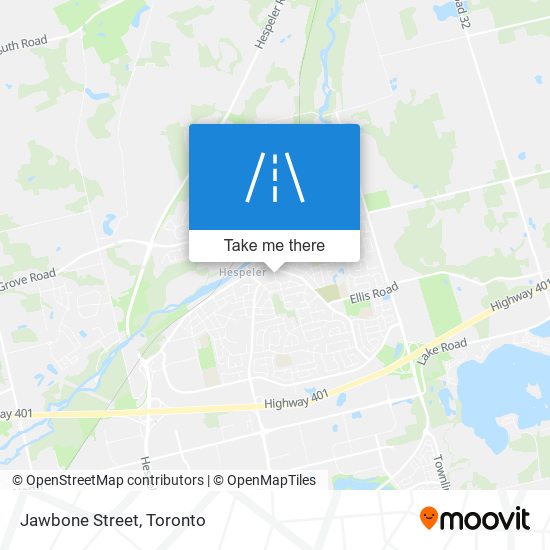 Jawbone Street map