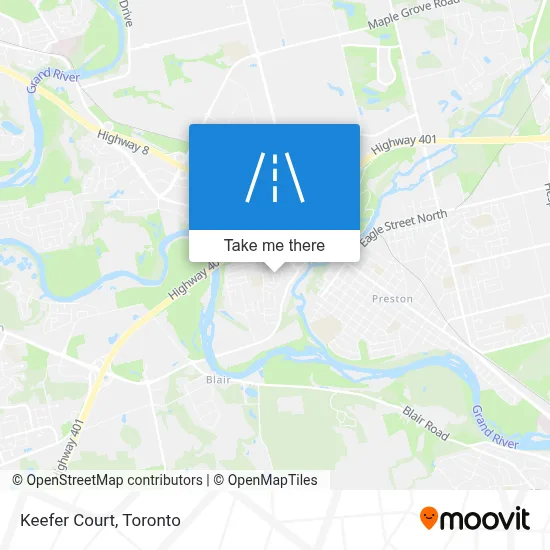 Keefer Court map