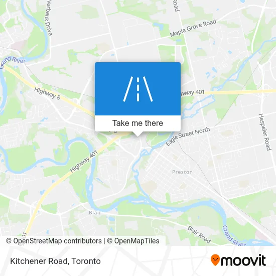 Kitchener Road map