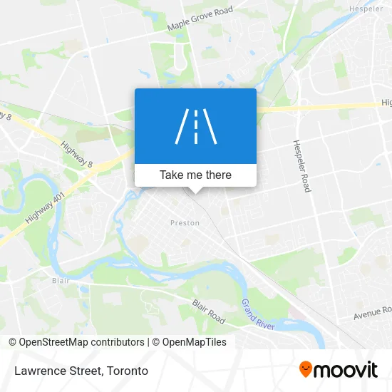 Lawrence Street map