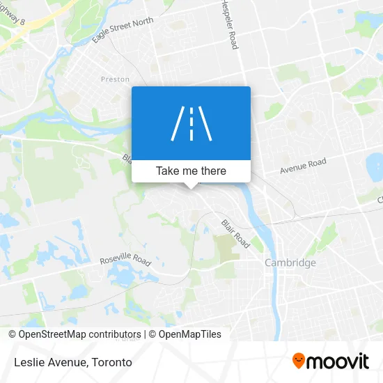 Leslie Avenue map