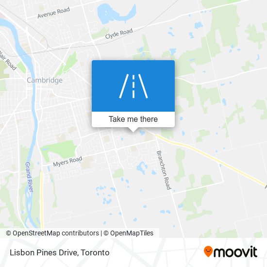 Lisbon Pines Drive map