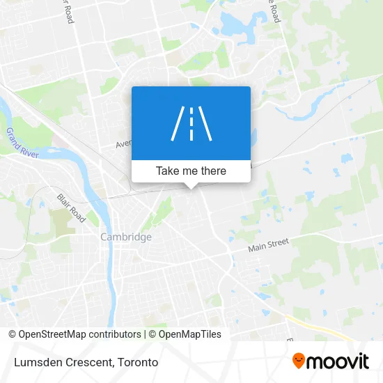 Lumsden Crescent map