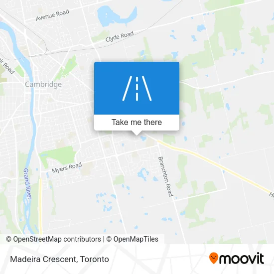 Madeira Crescent map