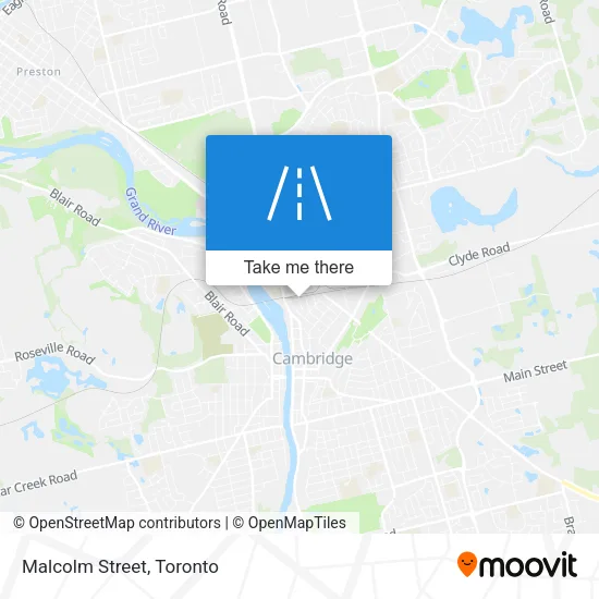 Malcolm Street map
