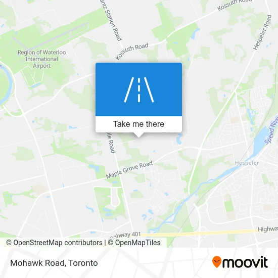 Mohawk Road map