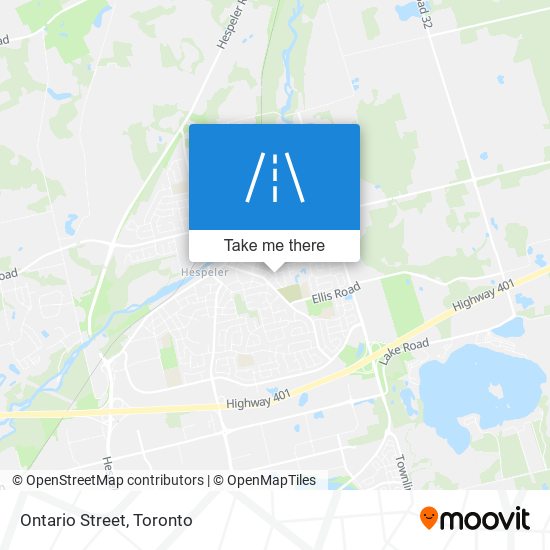 Ontario Street map