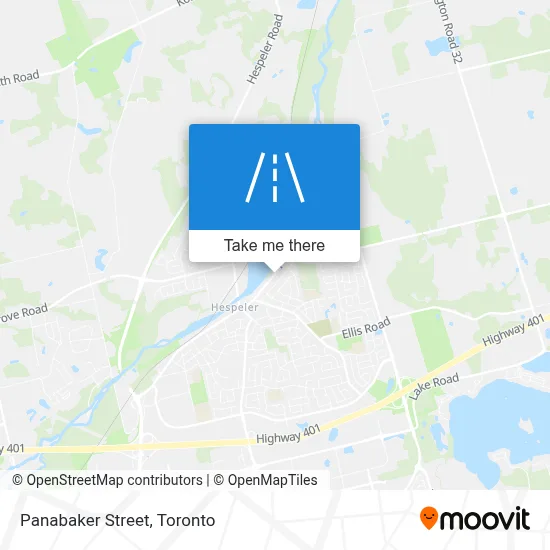 Panabaker Street map