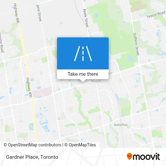 Gardner Place map