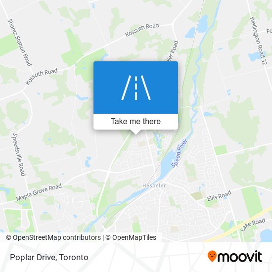 Poplar Drive map