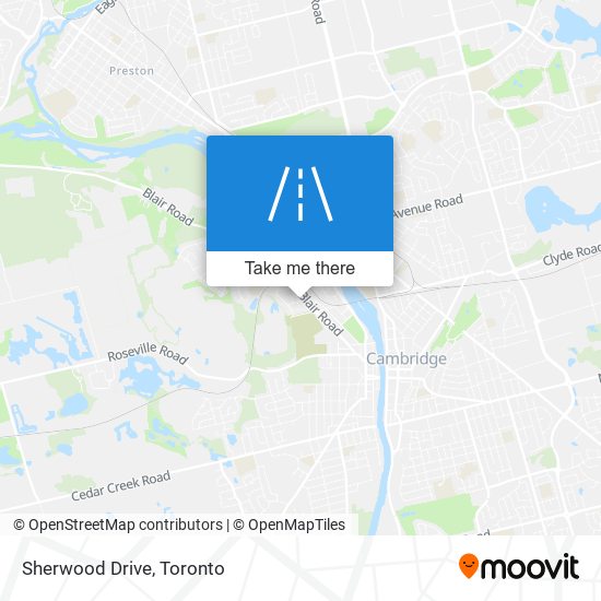 Sherwood Drive map