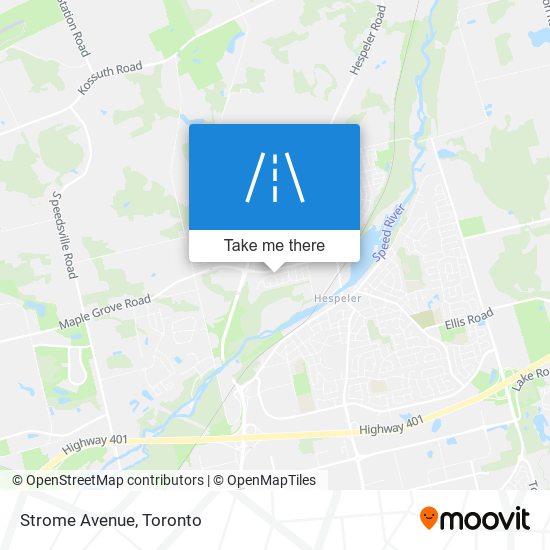 Strome Avenue map