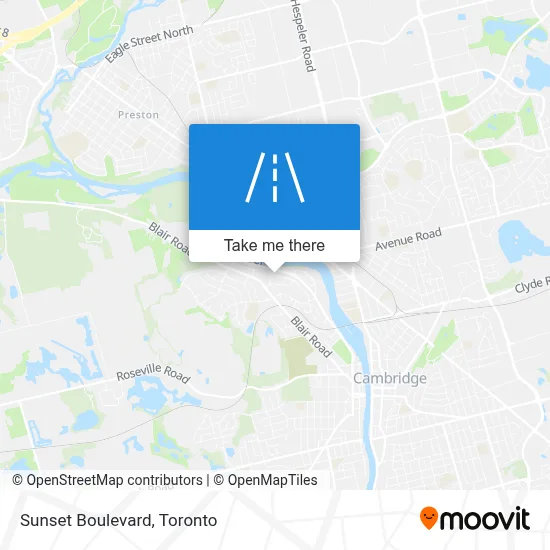 Sunset Boulevard map