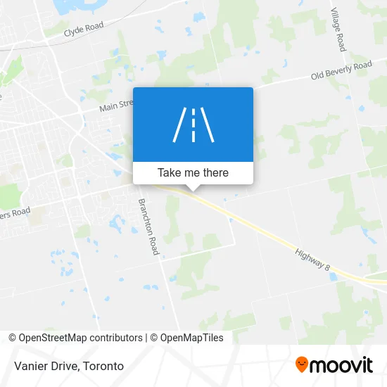 Vanier Drive map