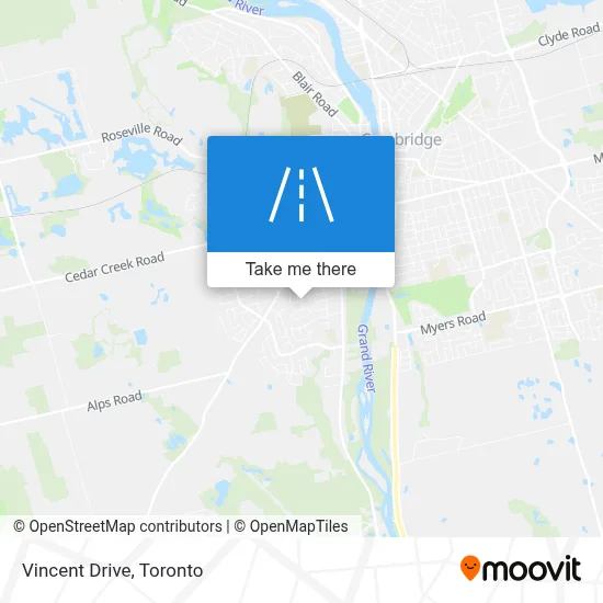 Vincent Drive map