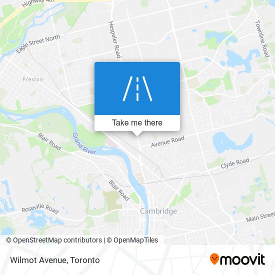 Wilmot Avenue map