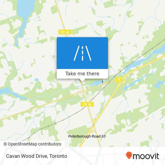 Cavan Wood Drive map